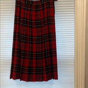 Vintage Pure Wool Pleated Skirt